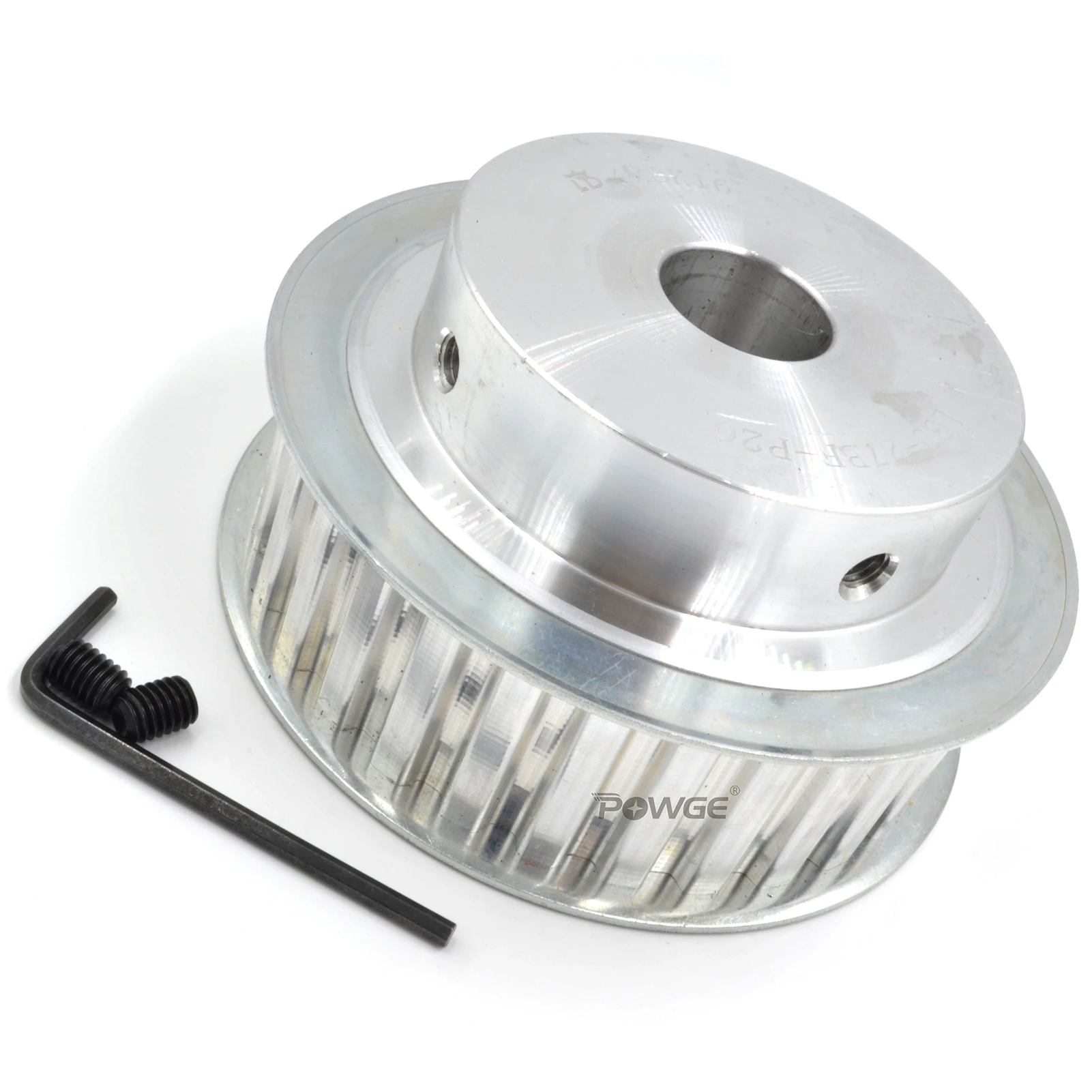 Фото POWGE 27 28 30 45 teeth L Timing Pulley Bore 14/15/16/17/18/19/20/22/24/25/28/30mm for Belt width 13/20/25mm 27T 28T 30T 45T №4