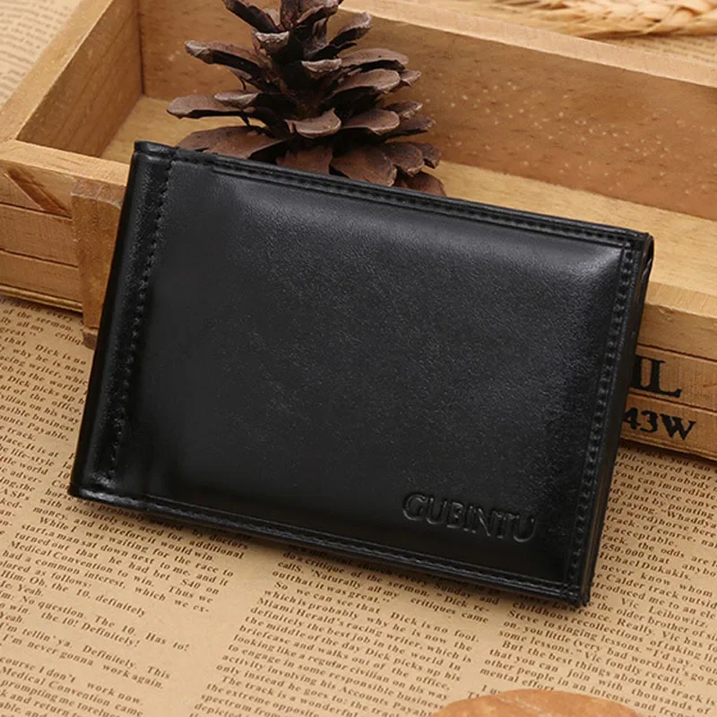 

Designer Hot Clip Men's Magnet Leather Holder With Short Money Male Wallet Purse Fashion Card Sale Cash Credit For Hasp Business