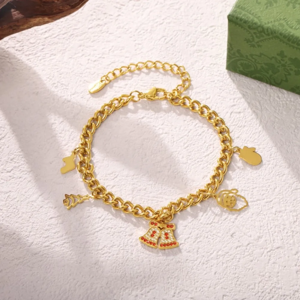 Набор бижутерии из нержавеющей стали для рождественской елки