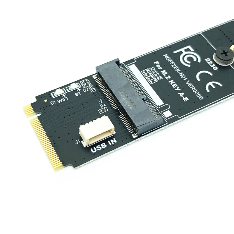 Фото M.2 M-ключ к A + E-ключу, слот NGFF, Wi-Fi беспроводная сетевая карта M.2 NGFF PCI Express к E Key Card M-Key к ID Key M.2, адаптер Wi-Fi №4