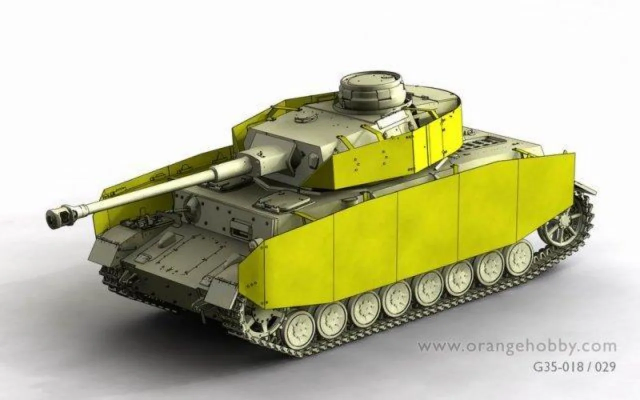 Фото G35-029-158 1/35 Бронированная защитная панель для Pz.IV Ausf.H/J (для Dragon 6300) №1