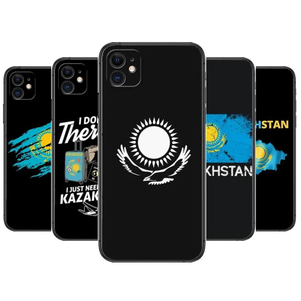 

Kazakhstan Flag Phone Cases For iphone 14 13 Pro Max case 12 11 Pro Max 8 PLUS 7PLUS 6S XR X XS 6 mini se mobile cell
