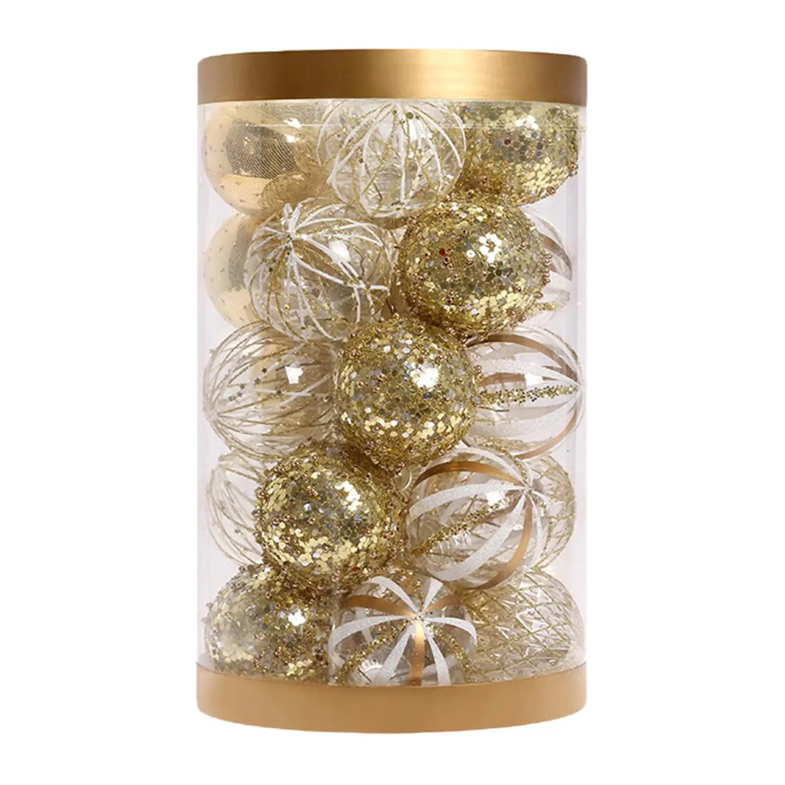 

Украшения в виде рождественских шаров, 25 шт., блестящие украшения для новогодвечерние НКИ, домашней свадьбы