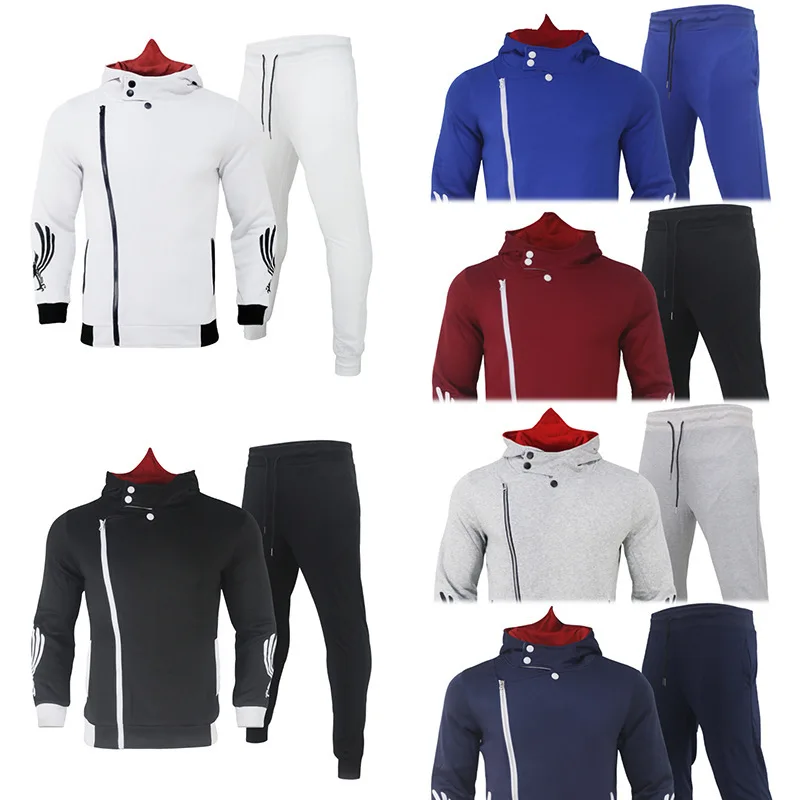 

Спортивный костюм мужской повседневный, свитшот на молнии, худи и штаны, уличная спортивная одежда, комплект спортивной одежды, 3XL Y981