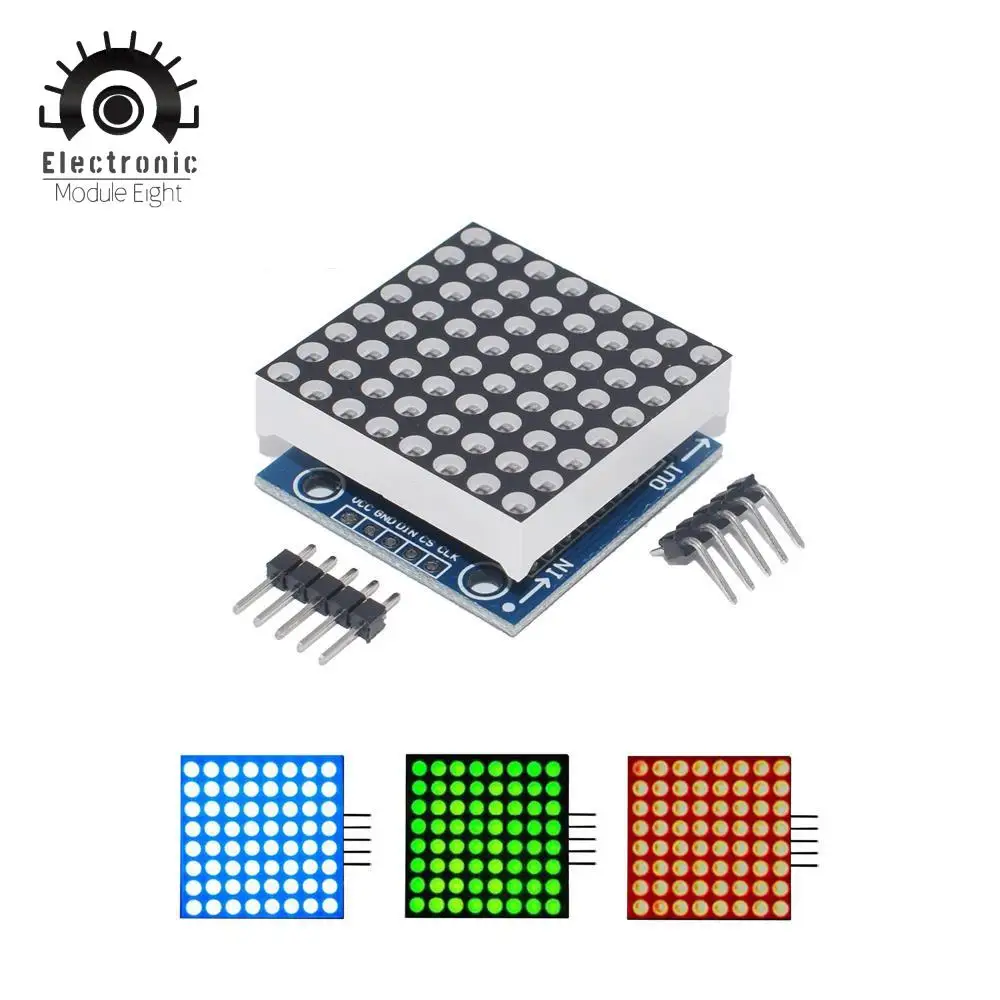 Модуль точечной матрицы MAX7219 модуль микроконтроллера дисплей готовые товары