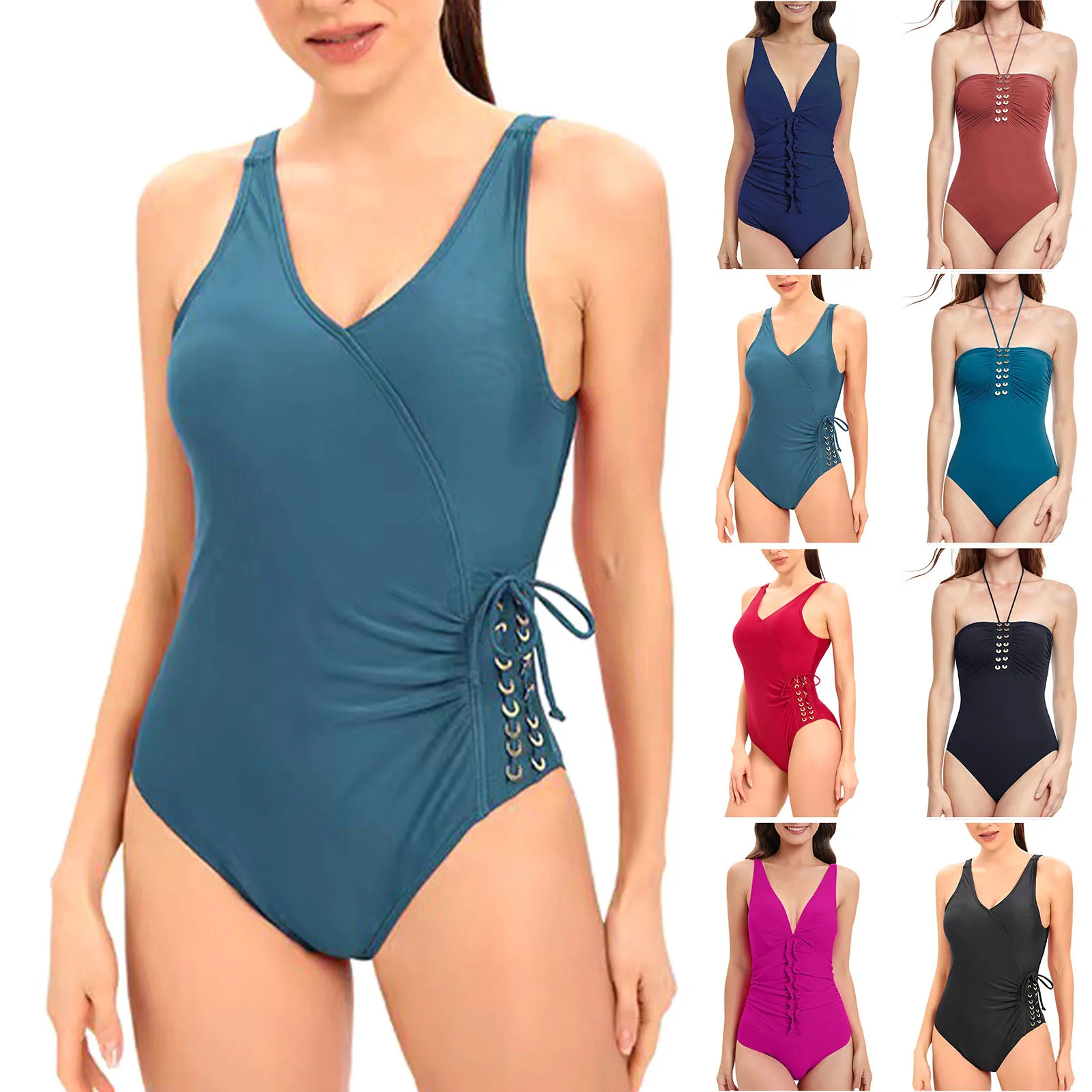 

Модная женская сексуальная однотонная облегающая Пляжная накидка с V-образным вырезом