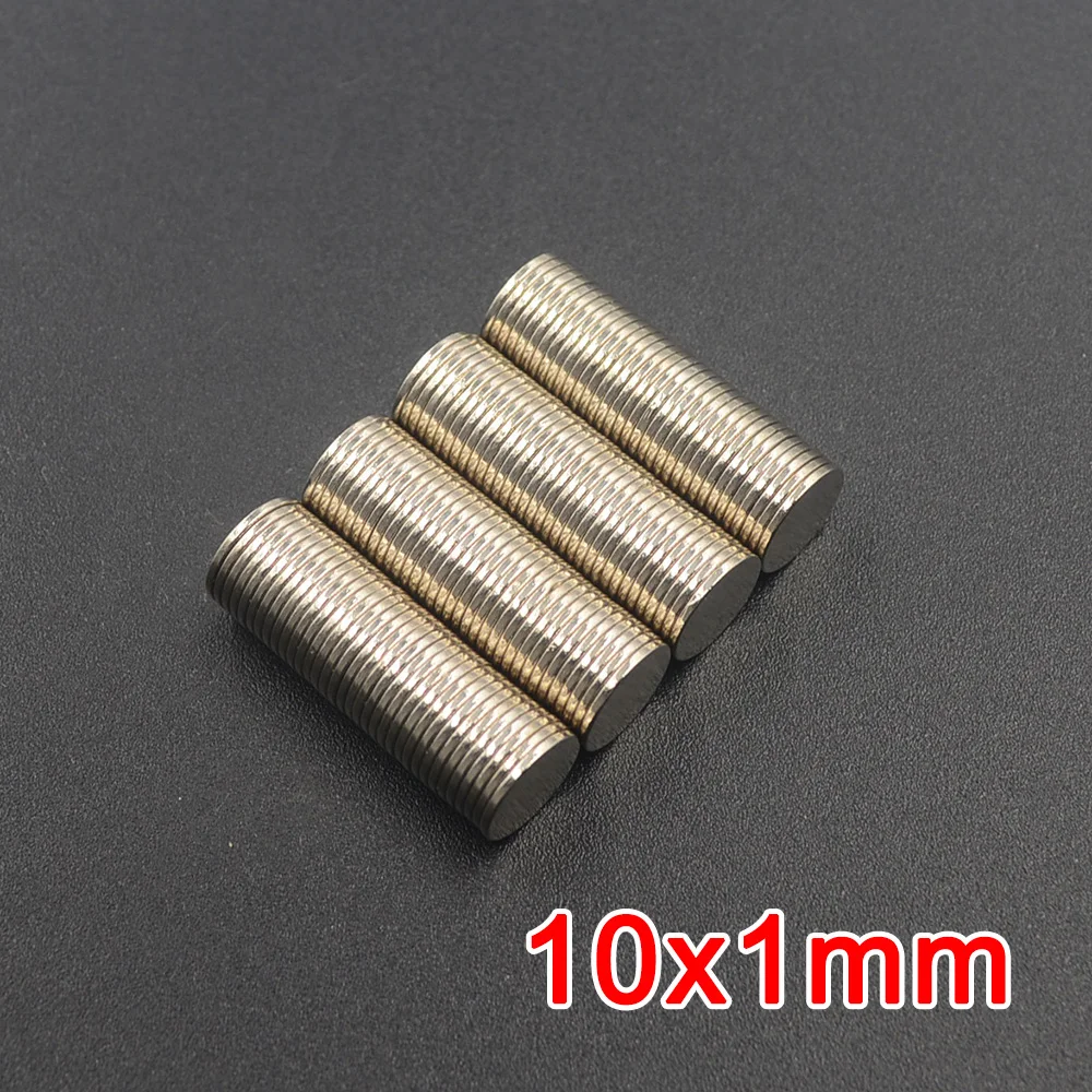 

10x1mm Super Strong Round Disc Blocks Rare Earth Neodymium Magnets Fridge Crafts For Acoustic Field Electronics Aimant Imán