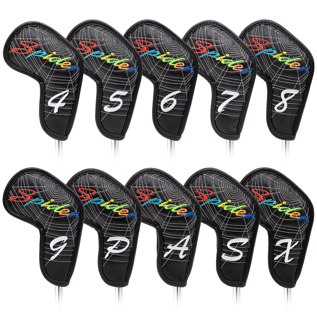 

2022 Golf Iron Head Cover Iron Head Cover Wedge Cover 4-9 ASPX 10pcs 퍼터 라이너 퍼터커버