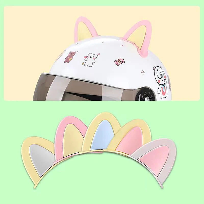 

Children's Helmet Two-color Cat Ear Decoration Sticker Motorcycle Cat Ear Accessories Universal Decoration
