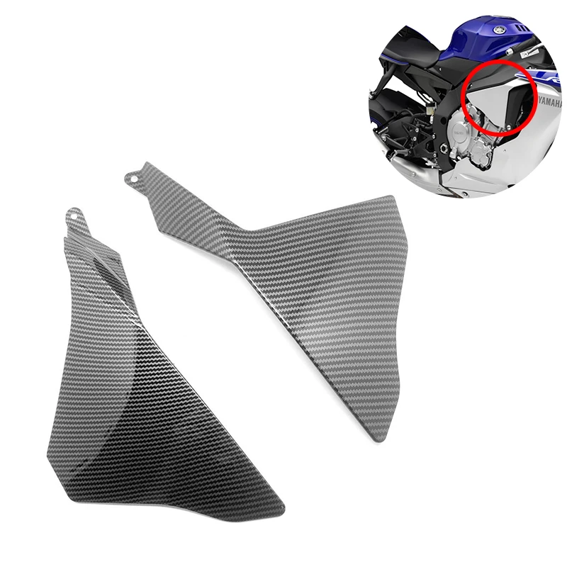 

Motorcycle ABS PLASTIC Hydro Dipped Carbon Fiber Finish Side Panel ECU Mid Trim Fairing For YAMAHA YZF R1 R1S R1M 2015-2019