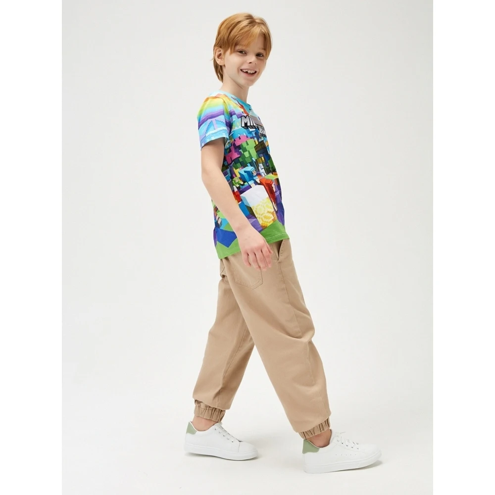 Футболка для мальчика Minecraft KT026c зеленый хлопок 100% |