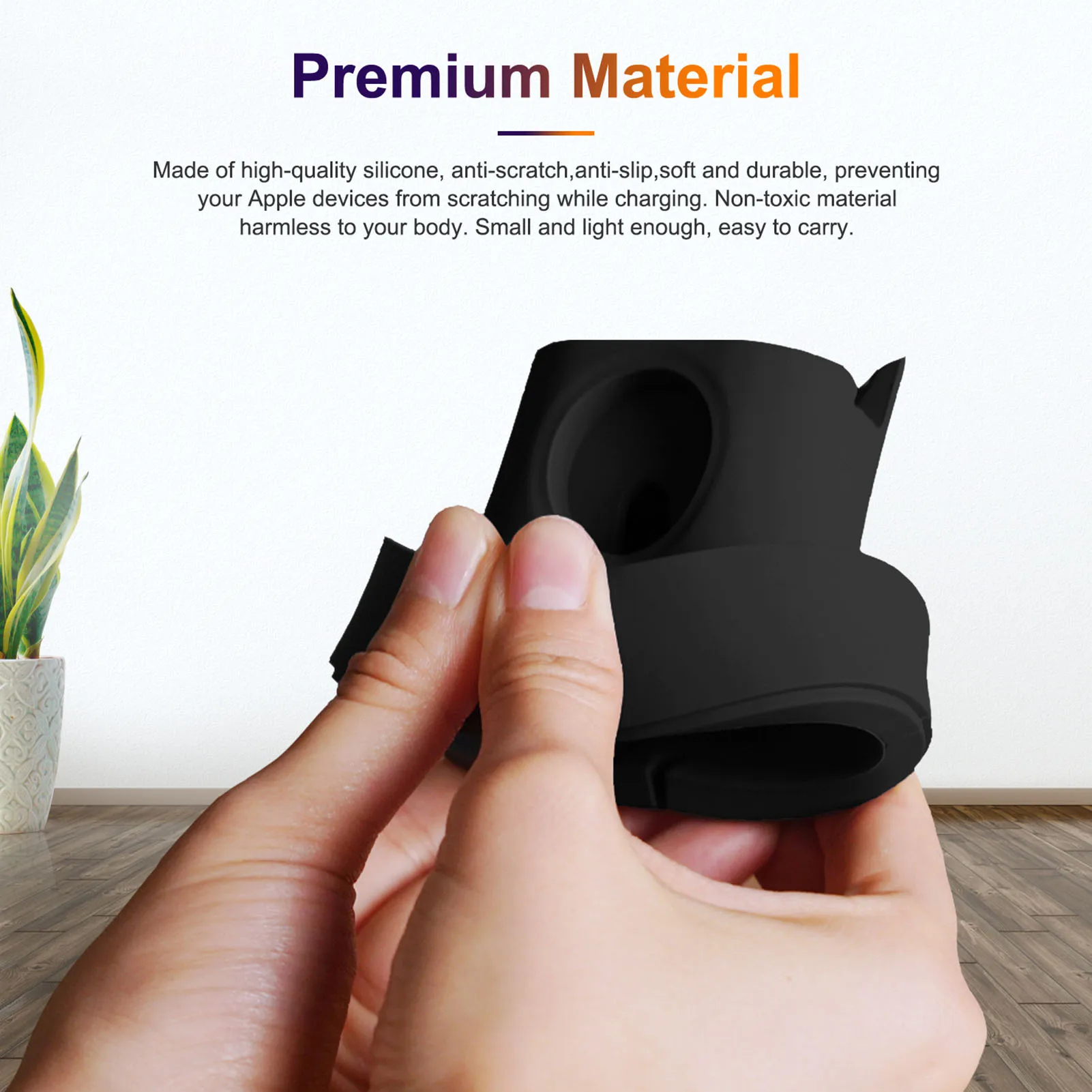 Силиконовая подставка для беспроводного зарядного устройства apple wathch 3 в 1