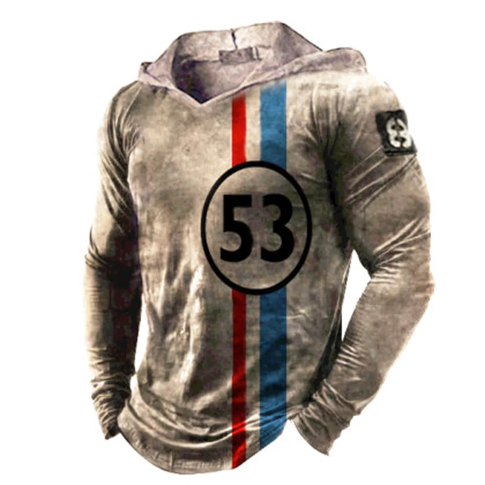 

Мужская винтажная толстовка с капюшоном, черная Повседневная Толстовка большого размера с длинными рукавами и графическим принтом, в стиле...