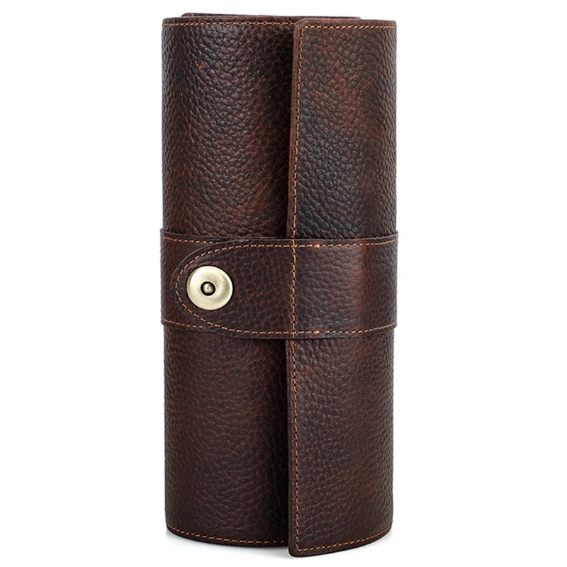 

Art Bag, Round Creative Pencil Case, Large Capacity Leather Pencil Case Pencil Case