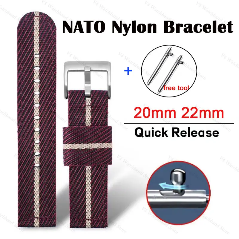 

Ремешок нейлоновый для Samsung Galaxy Watch 4 3, сменный быстросъемный брезентовый браслет для наручных часов Water Ghost, 20 мм 22 мм