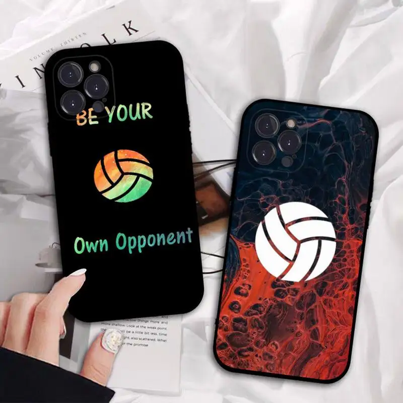 

Volleyball Painted Phone Case For iPhone 13 Pro MAX 14 11 12 Mini X XS XR 6 7 8 Plus SE 2020 Soft TPU Cover