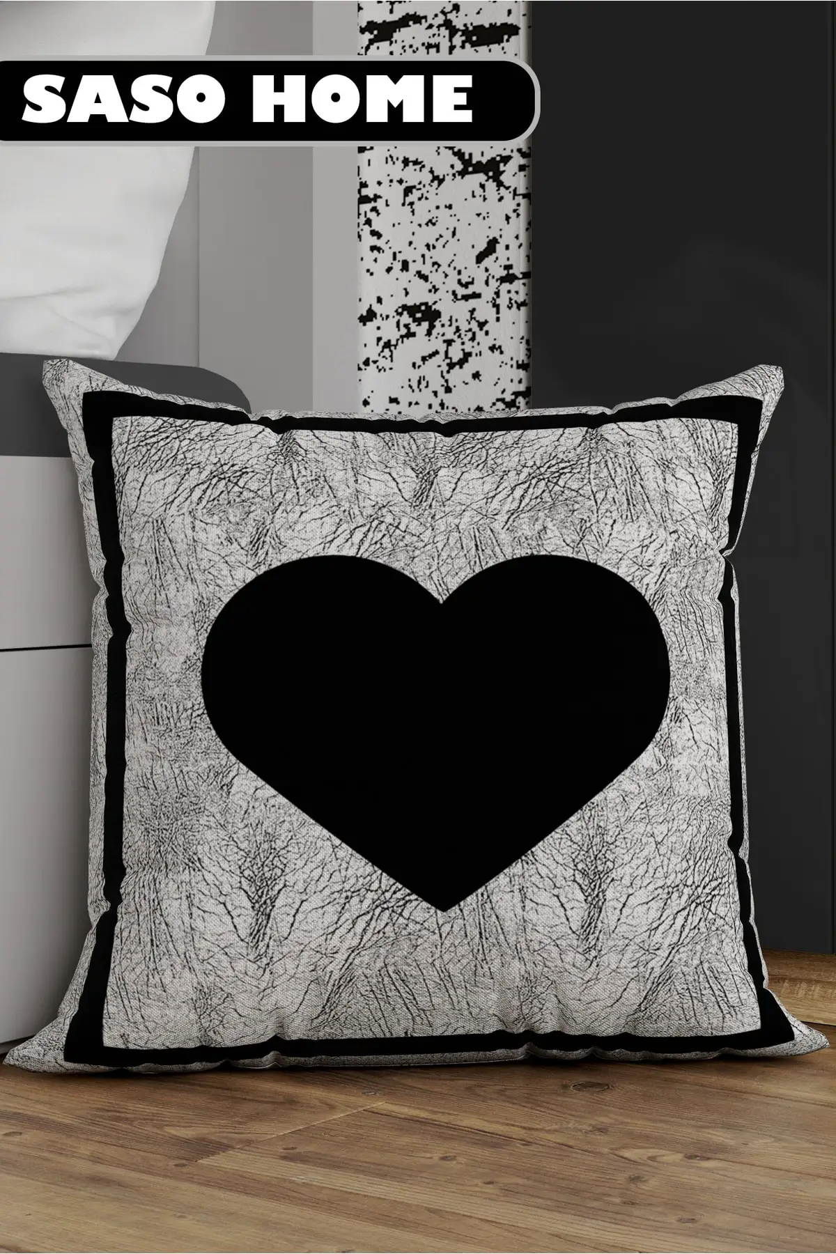 

Letter Cushion Cover - Heart Sign - Letter Decorative Digital Printed Cushion Cover