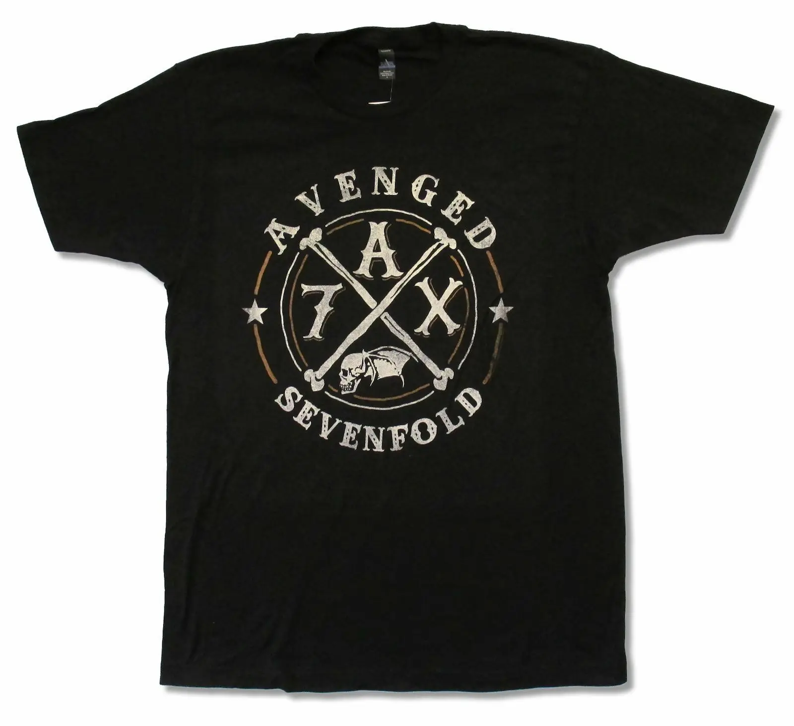 

Avenged Sevenfold Crossing Over Tour 2014 Black T Shirt New A7X