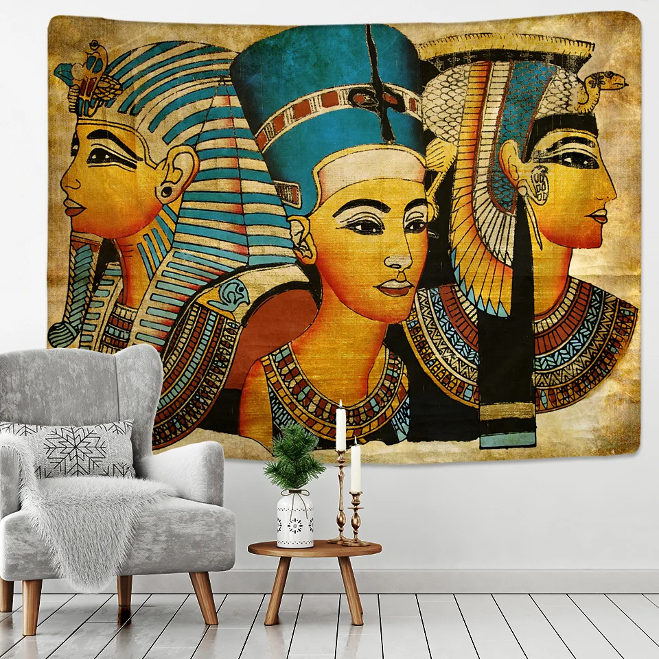 

Древний Египетский этнический декоративный гобелен в стиле арт-деко, подвесное украшение для дивана в гостиной, спальни, кавайный декор для...