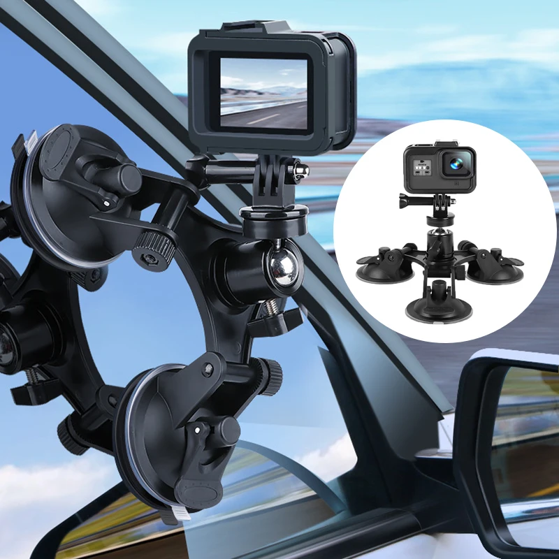 

Action Camera Suction Cup for GoPro Hero11 10 9 8 7 6 Black SJCAM SJ7 Yi 4K Go Pro Mount Glass Sucker Action Camera Accessories