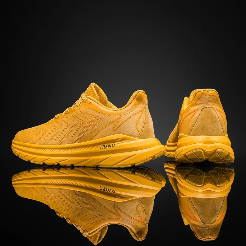 Men Road Running Shoes Outdoor Fitness Sport Shoes Breathable Anti-skid Cushioning Support Marathon Man Trainers Sneakers Women