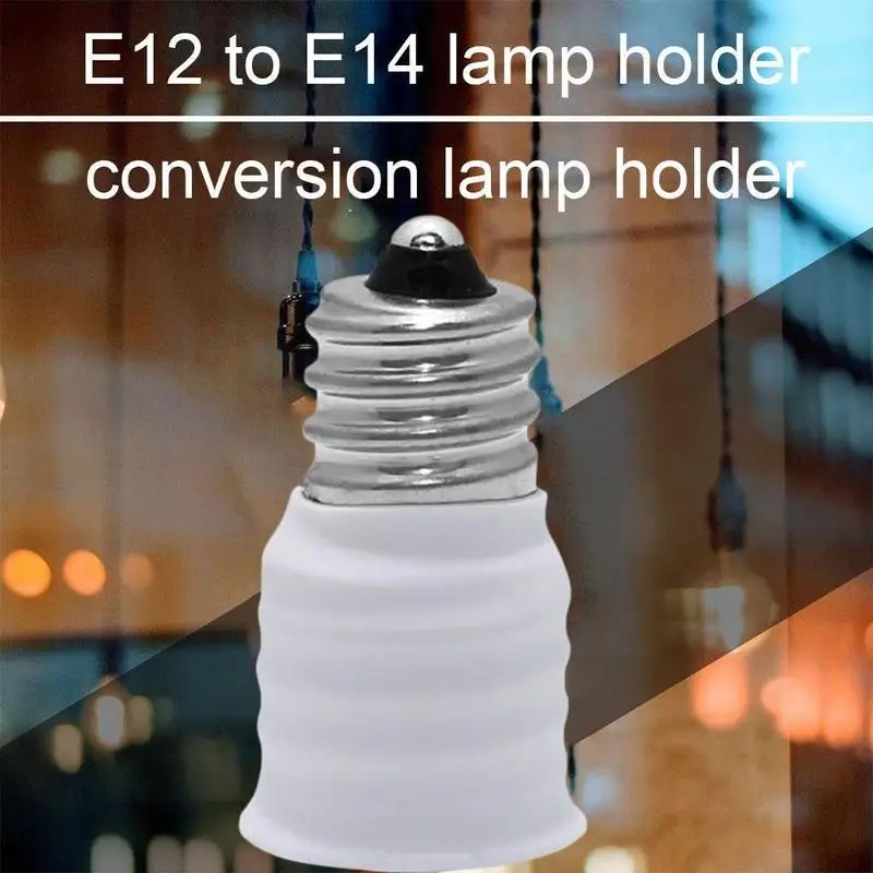 

E12 To E14 Bulb Lamp Holder Adapter Socket Converter Light Base Candelabra Lamp Holder Converter Accessories For E14 Light S0l8