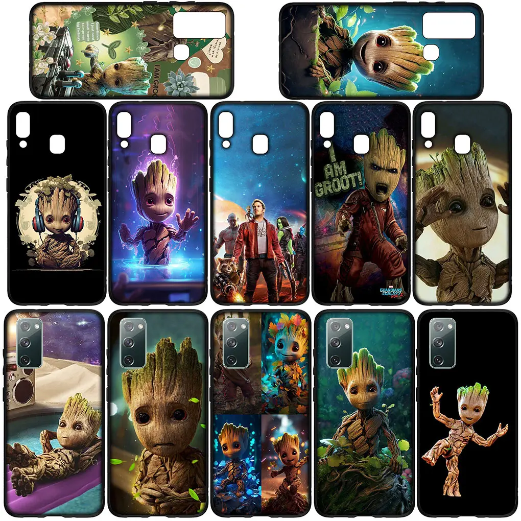 Guardians of the Galaxy Baby Groots Phone Cover Case for Huawei Y7A Y6P Y5P Y6 Y7 Y9 Prime 2018 2019 Y8P Y9A Y8S Y9S P Smart