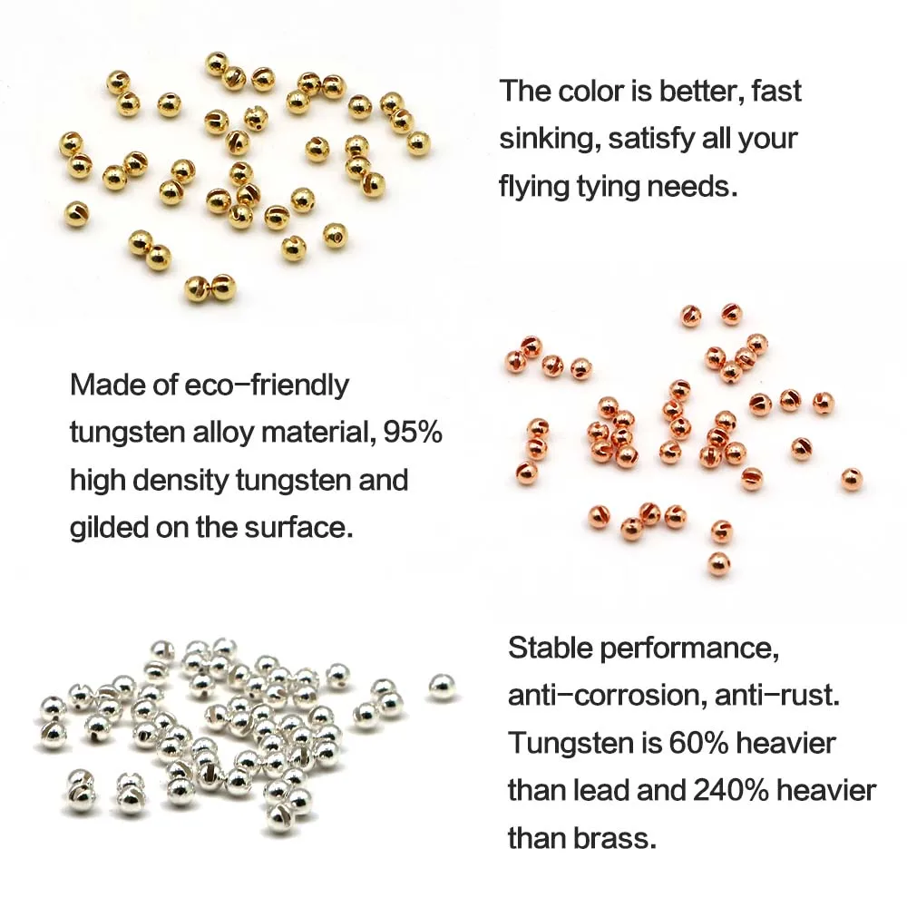 Большая акция 50 шт. латунный материал для завязывания мушек из бисера 6 4 мм