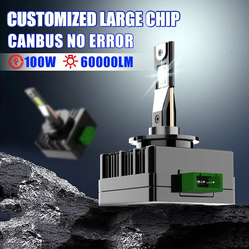 Carshark D1s D3s D4s D2s Светодиодные Лампы Для Фар Canbus 100w 60000lm Супер Яркие 1:1 Ксеноновые