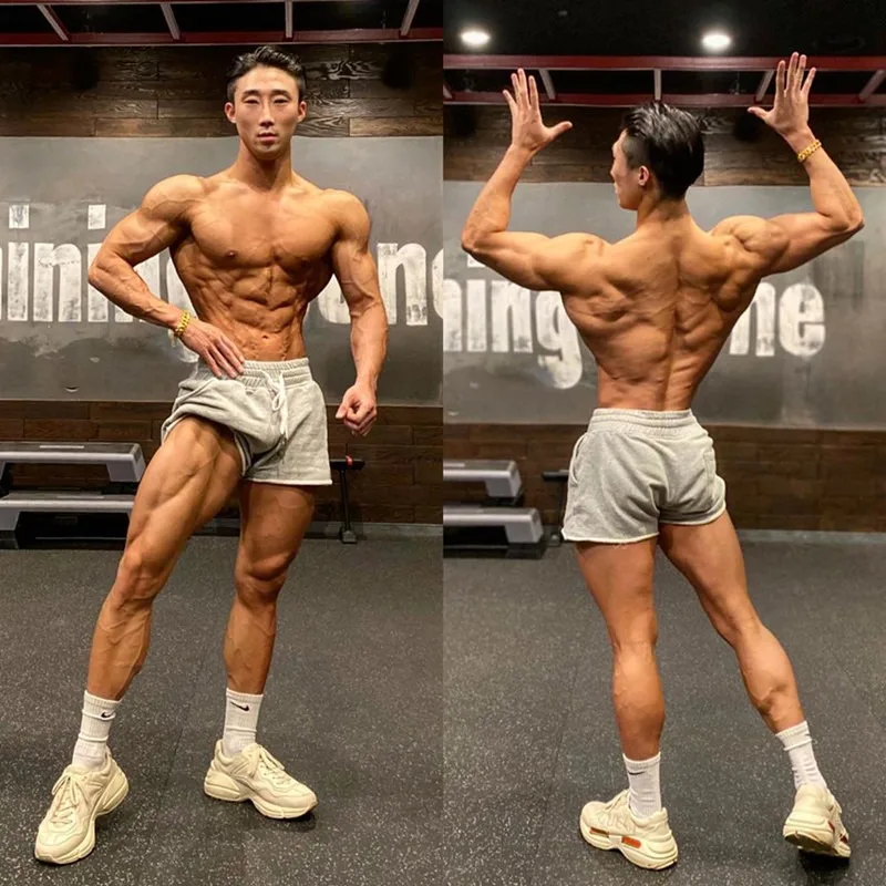 Мужские шорты для фитнеса спортивные трусы тренировок хлопковые трикотажные