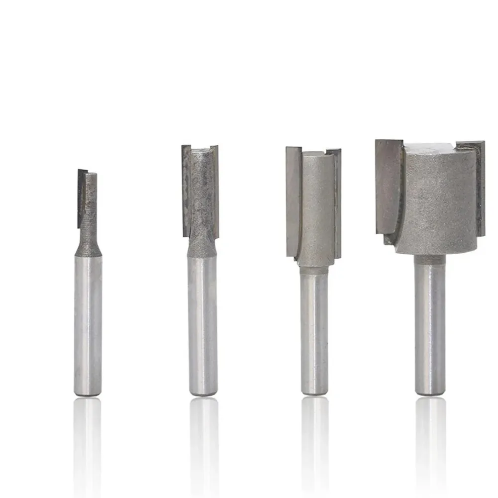 

1/2inch Shank Single Double Flute Alloy Straight Router Bit 1/4inch 5/16inch 1/2inch 3/4inch Hook Shear Angles Anti Kickback