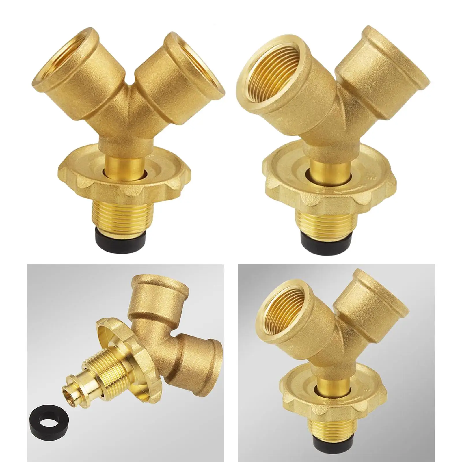 Адаптер-разветвитель для пропана тройник разъем 1 в 2 адаптер пропанового шланга