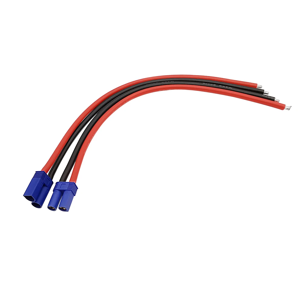 1Pcs EC5 Male / Female Plug Connector 10AWG Silicone Cable Plugs Jack Wire Length 10/15/30/50CM for RC Lipo Battery Toys DIY - купить по