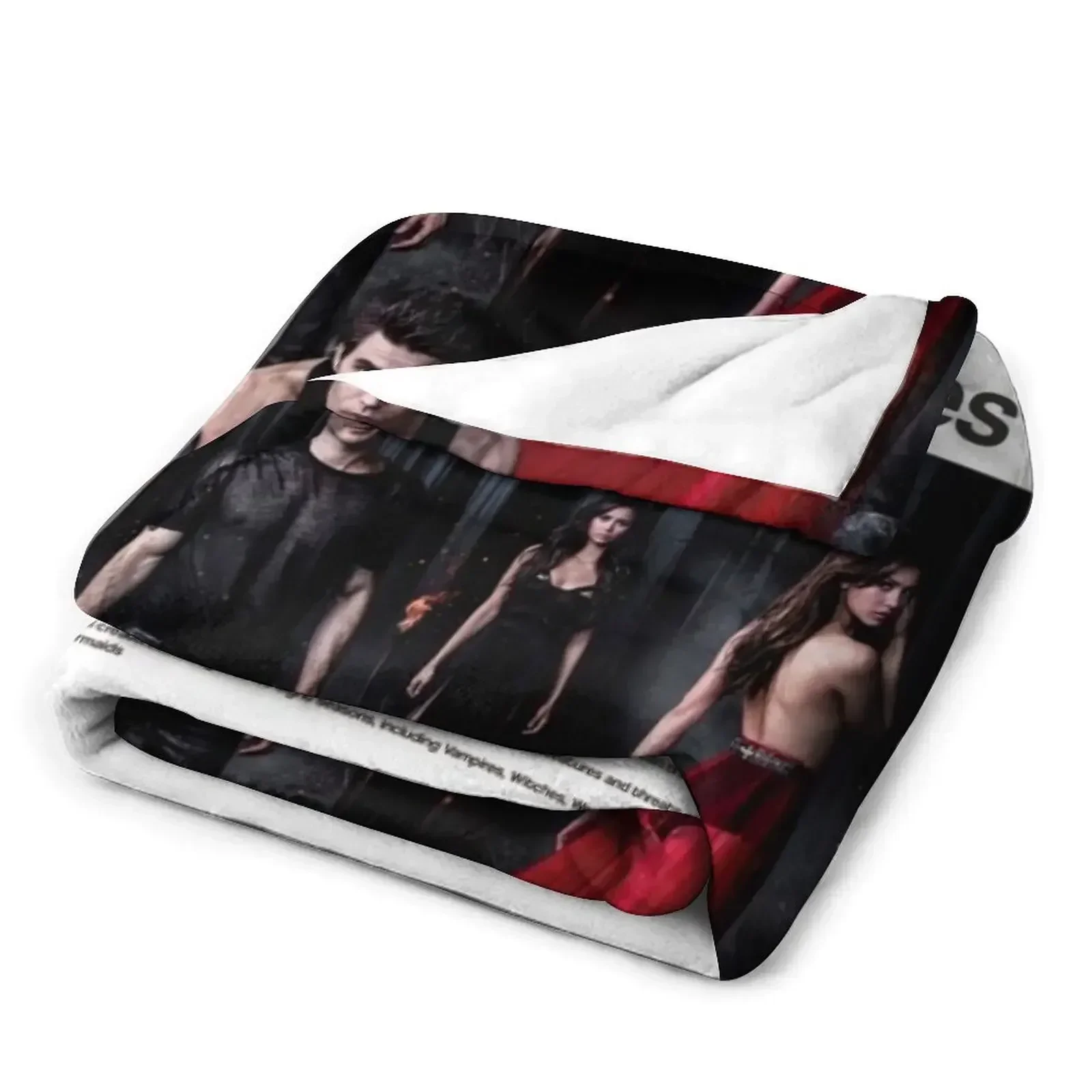 Плакат серии Дневники вампиров на зиму. Мягкие плюшевые плед-одеяла.