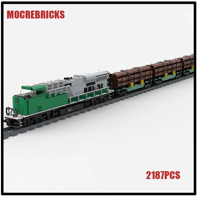 Конструктор MOC для железной дороги локомотив ES44AC
