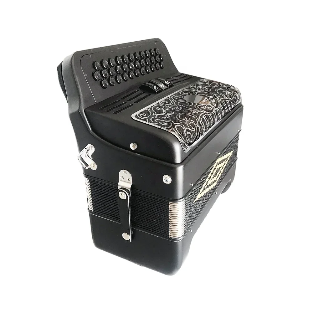 Лидер продаж гарантированное качество 34 кнопки 12 басов 3 регистра черный матовый
