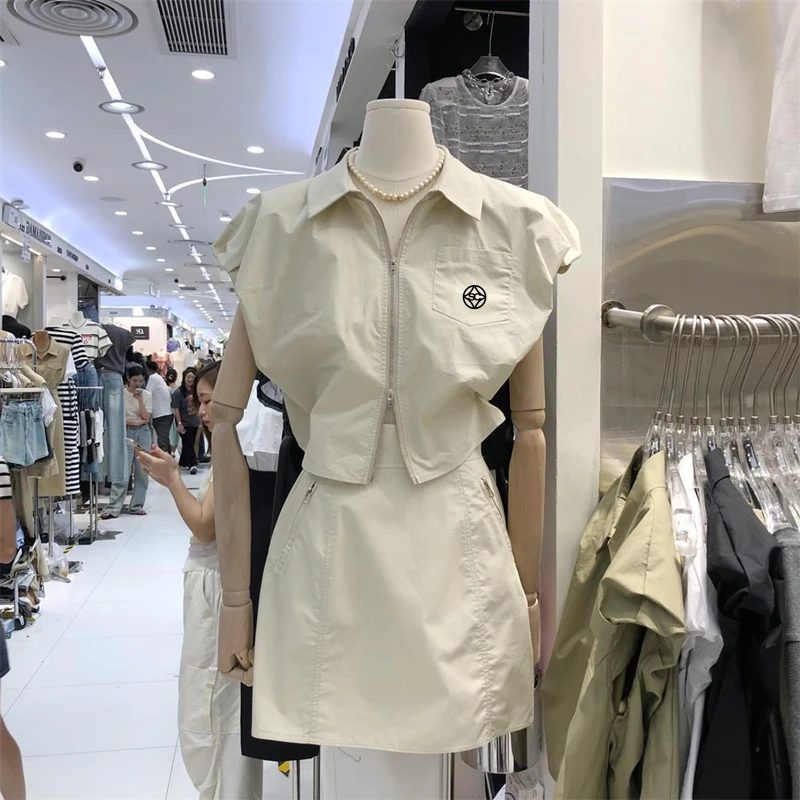 

스커트세트 2023 Golf Suits Women's Golf Wear Summer New High Quality Golf Vest Two Piece Women's Golf Clothes Tennis Mini Skirt Set