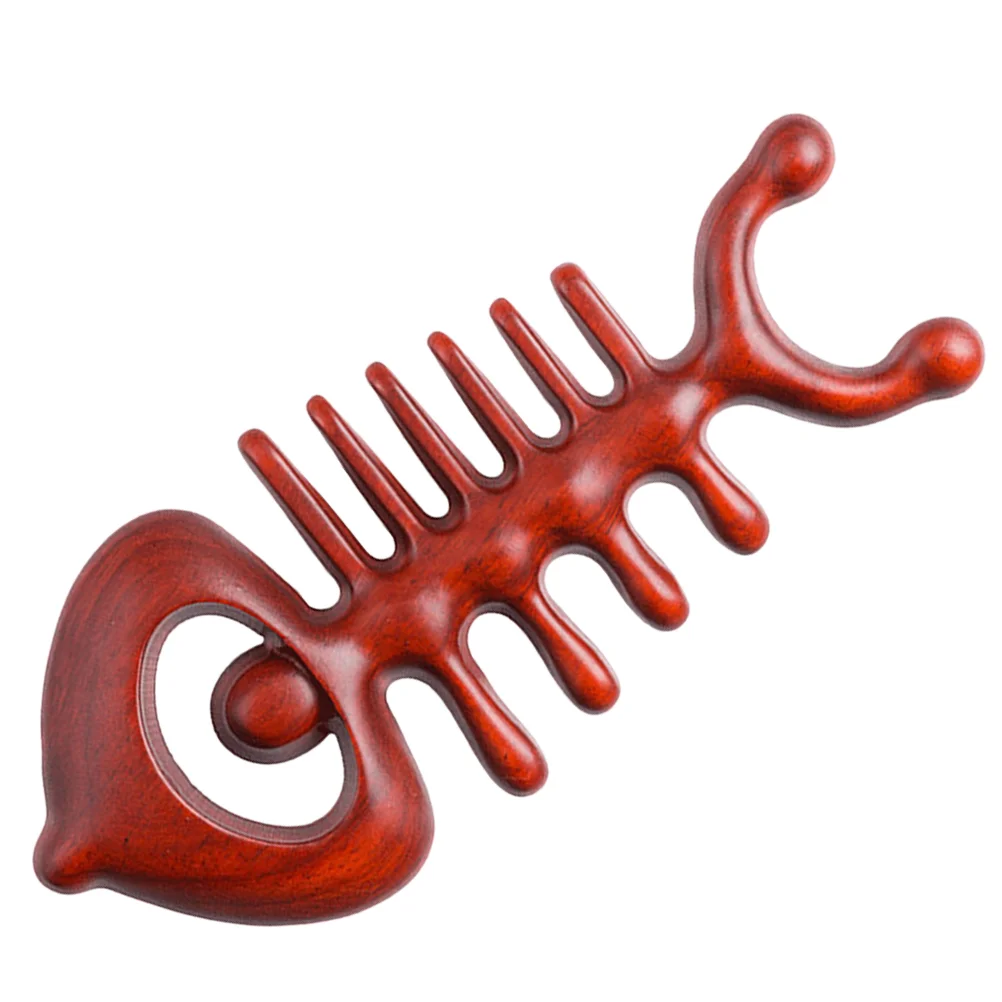 

Wooden Body Massager Fish Bone Shaped Massager Comb Simple Massager Tool