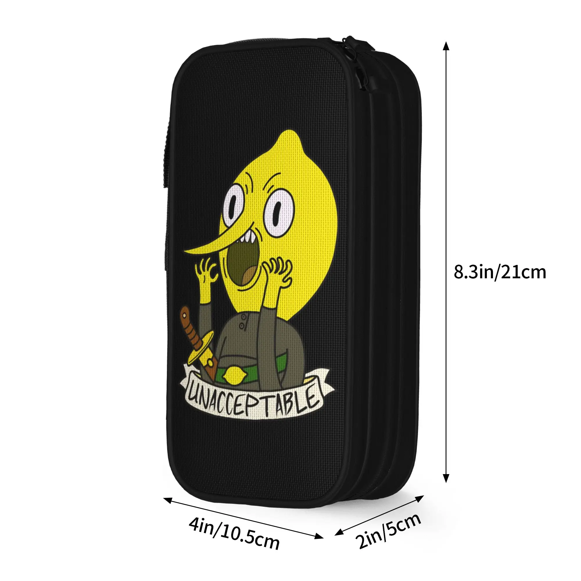Фото Креативный пенал-органайзер Lemongrab Cartoon Lemon для ручек и карандашей, большая сумка для хранения, подарки для студентов и офиса №2
