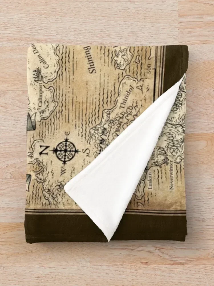 АННОТИРОВАННАЯ карта Faerun плед одеяло теплые зимние кровати тепловые одеяла