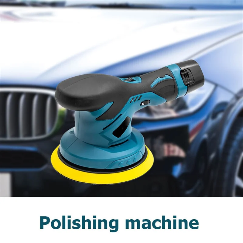 Cordless Car Polisher 12V Lithium Battery Wireless Car Beauty Waxing Auto Paint Care Furniture Polishing Machine Auto Washing