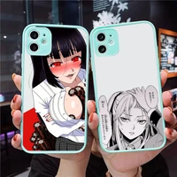 cute anime kakegurui jabami yumeko phone cases for iphone 11 12 13 pro max 7 8 plus x xs max xr hard matte back shockproof cover
