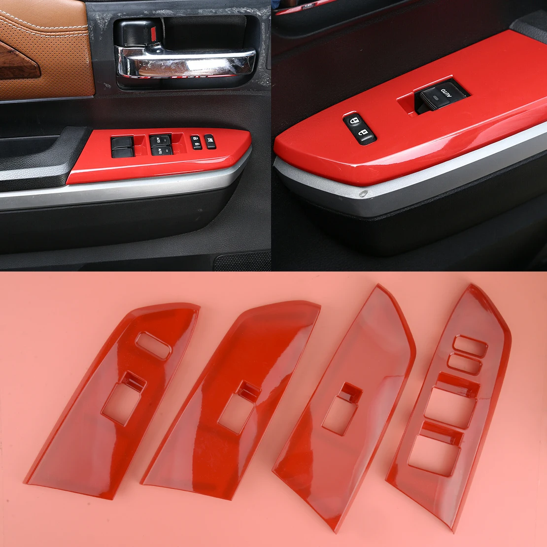 

4 шт., кнопки для внутренней двери автомобиля Toyota Tundra 2014-2017 2018 2019 2020 LHD