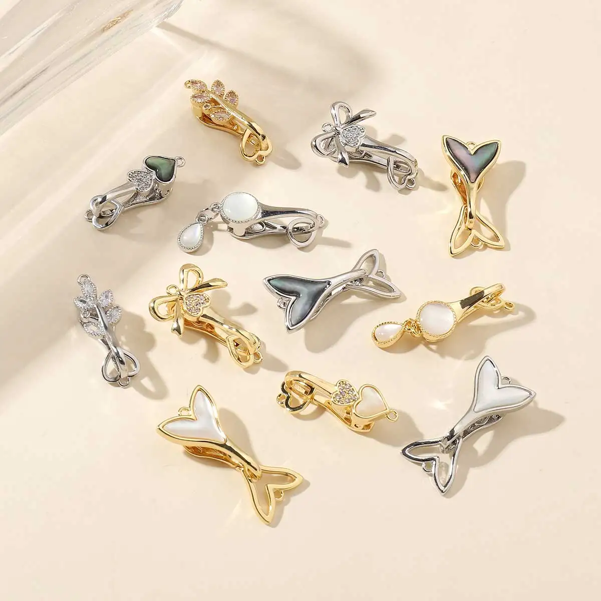 Vnistar 18-каратное золото медь съемный универсальный корпус бабочки соединительные