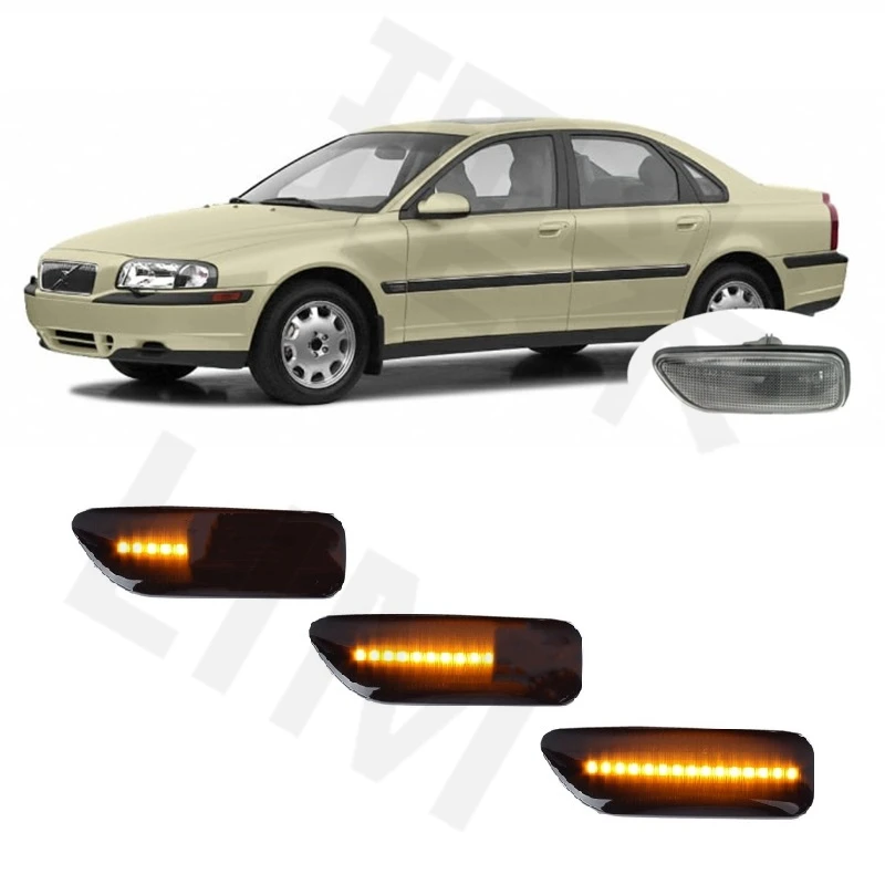 

for Volvo S80 I MK1 TS XY 1998 1999 2000 2001 2002 2003 2004 2005 2006 2007 2008 Sequential LED Indicator Side Marker Signal