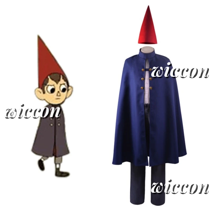 Костюм для косплея из аниме Вирт накидка на Хэллоуин с принтом садовая стена