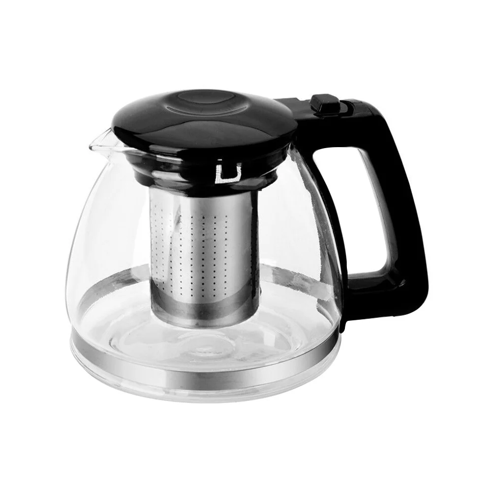 

1L Glass Teapot Tea Kettle with Stainless Steel Infuser for Home and Office