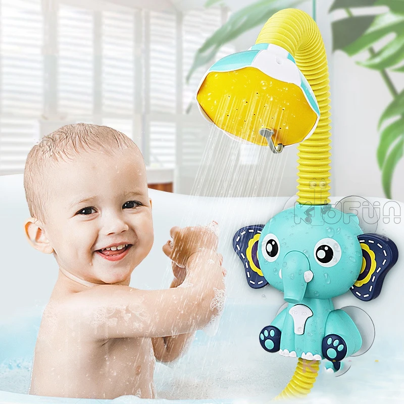 Baby Bath Toys for Kids Electric Elephant Sucker BaBy Bath Toys Spray Water Toys for Children Bathtub Toys Sprinkler Baby Shower