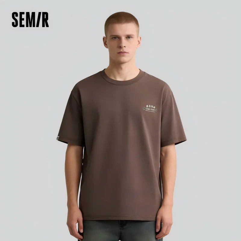 Фото Мужская футболка Semir 2026: быстросохнущая, антибактериальная, с принтом, новинка, повседневная, модная, мягкая, для ежедневной носки №1
