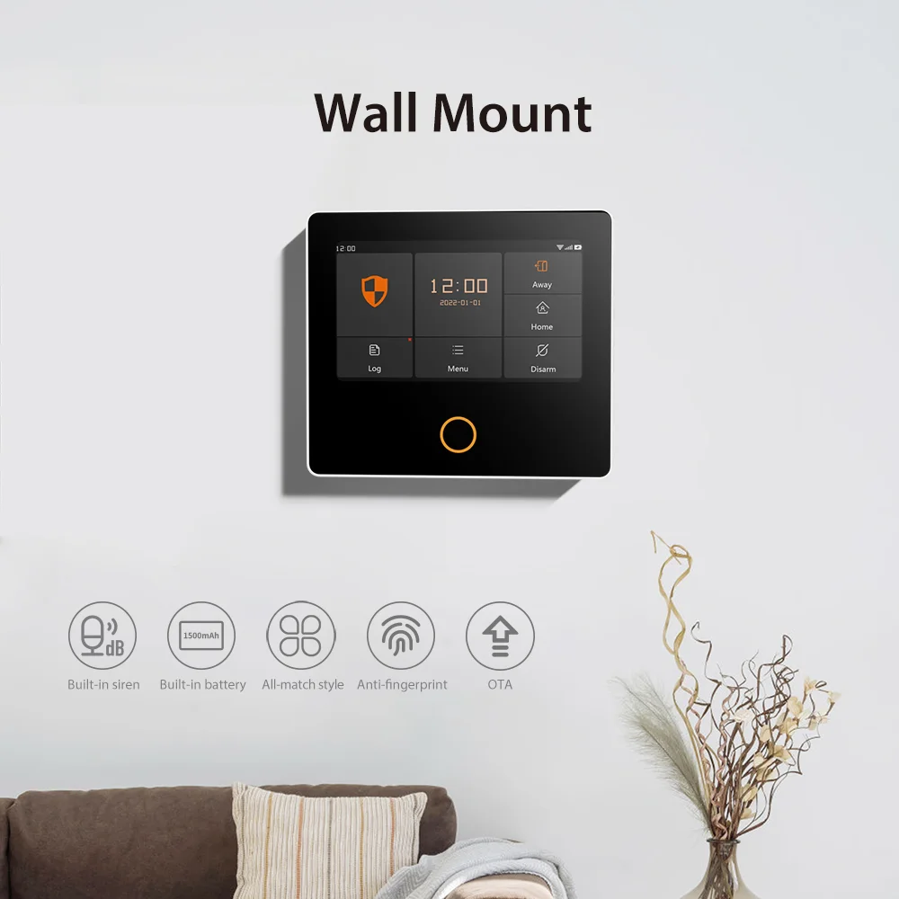 New GSM WiFi Home Security Alarm System Tuya Smart Wireless Alarm Host Built-in Siren Work with Alexa App Remote Control enlarge